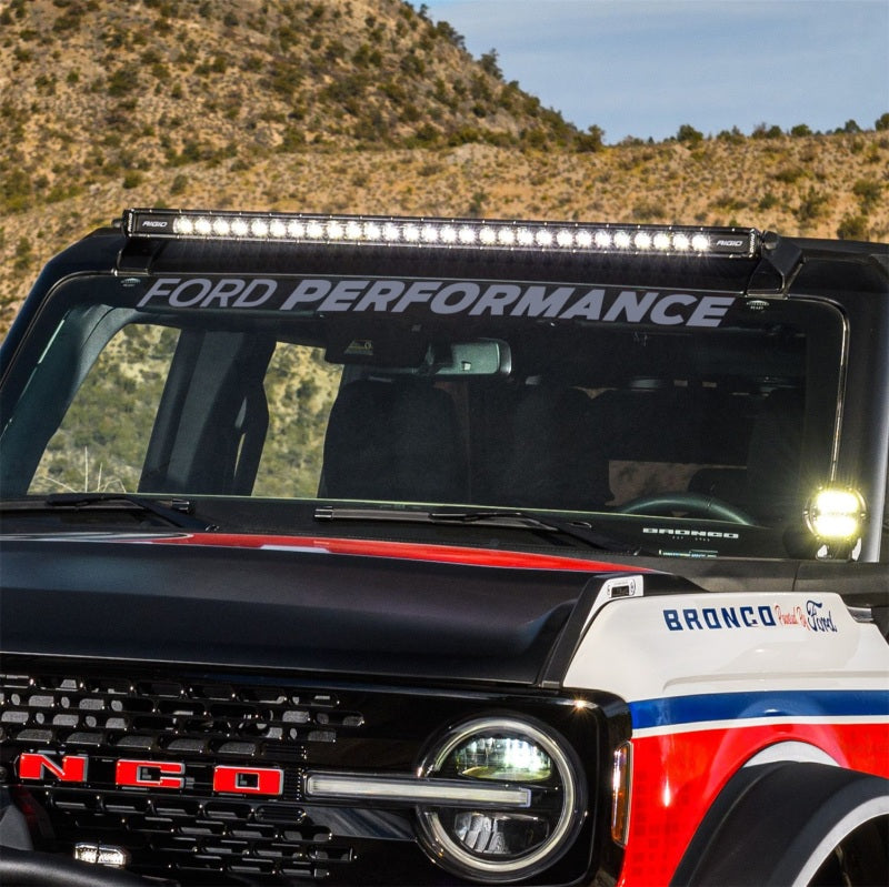 Load image into Gallery viewer, Ford Racing Ford Performance Bronco Windshield Banner - Silver
