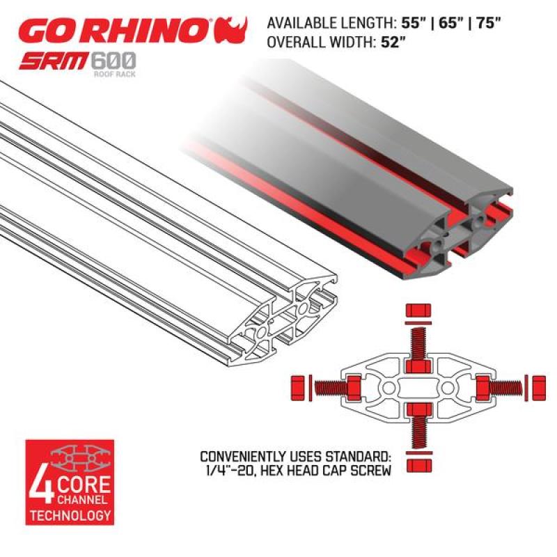 Load image into Gallery viewer, Go Rhino SRM600 Series Tubular Rack - 75in
