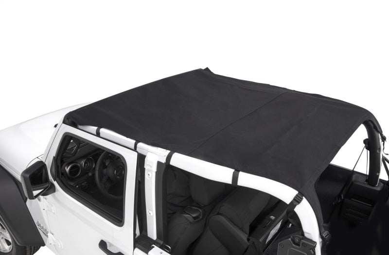 Load image into Gallery viewer, Rugged Ridge Savannah Brief Top Diamond Black 10-18 Jeep Wrangler JL 2-Door
