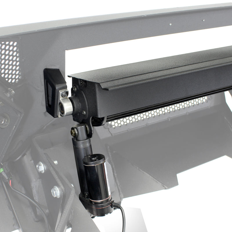 Load image into Gallery viewer, Go Rhino 16-21 Tacoma Element Front Bumper w/ Power Actuated Hide-away Light Bar Mount Tex Black
