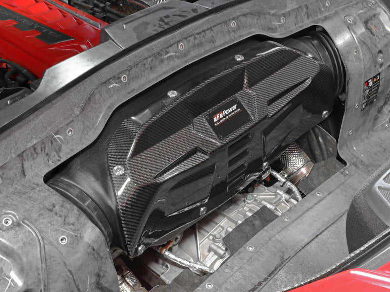 Load image into Gallery viewer, aFe Black Series Carbon Fiber Pro 5R Air Intake System 2020 Chevrolet Corvette C8 V8 6.2L
