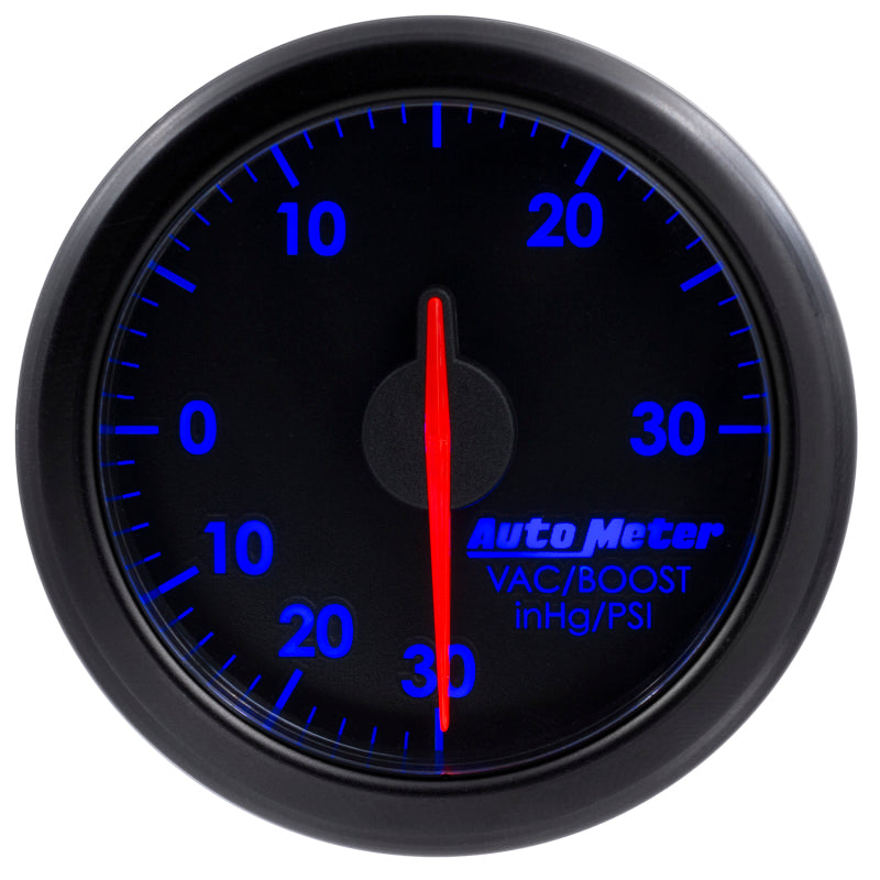 Load image into Gallery viewer, Autometer Airdrive 2-1/6in Boost/Vac Gauge 30in HG/30 PSI - Black
