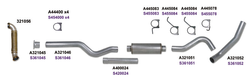 Load image into Gallery viewer, Diamond Eye KIT 4in Catback Single w/ TDP SS 04-05 Chevy/GMC 6.6L Duramax 2500/3500
