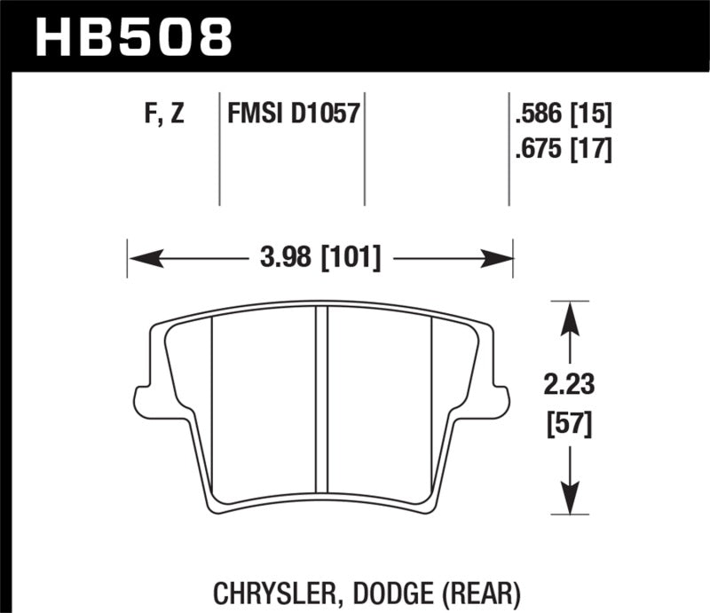 Load image into Gallery viewer, Hawk 05-14 Chrysler 300 HPS 5.0 Rear Brake Pads
