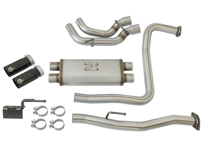 Load image into Gallery viewer, aFe Rebel Series 3in 409 SS Cat-Back Exhaust w/ Black Tips 04-15 Nissan Titan V8 5.6L
