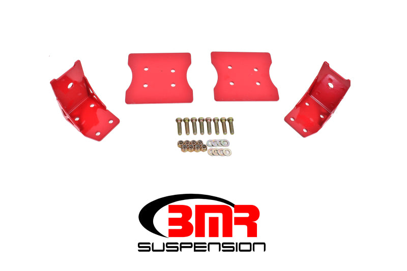 Load image into Gallery viewer, BMR 79-04 Fox Mustang Lower Torque Box Reinforcement Plates - Red
