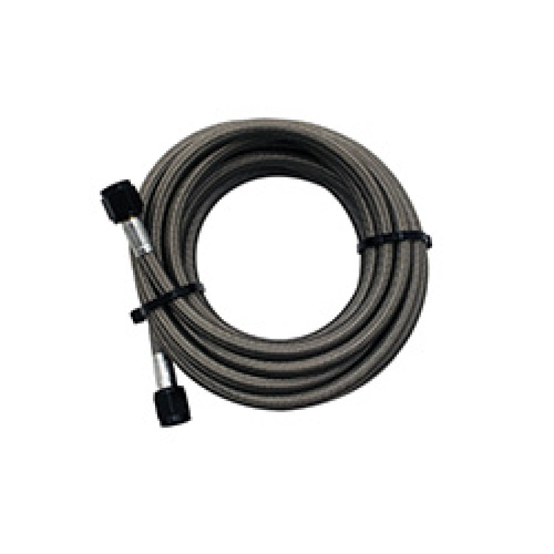 Load image into Gallery viewer, Snow Performance 15ft Braided Stainless Line (Black) w/ -4AN Fittings (NX Version)
