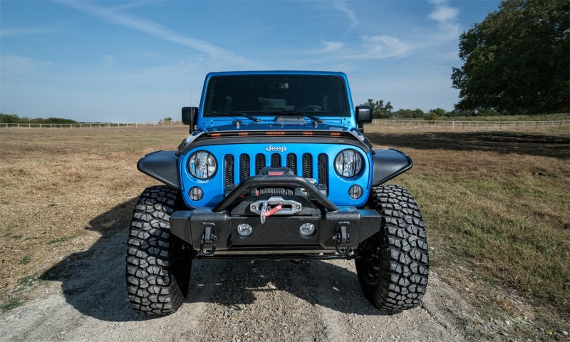 Load image into Gallery viewer, AVS 07-18 Jeep Wrangler JK (Incl. JKU) Low Profile Aeroskin Lightshield Pro - Black
