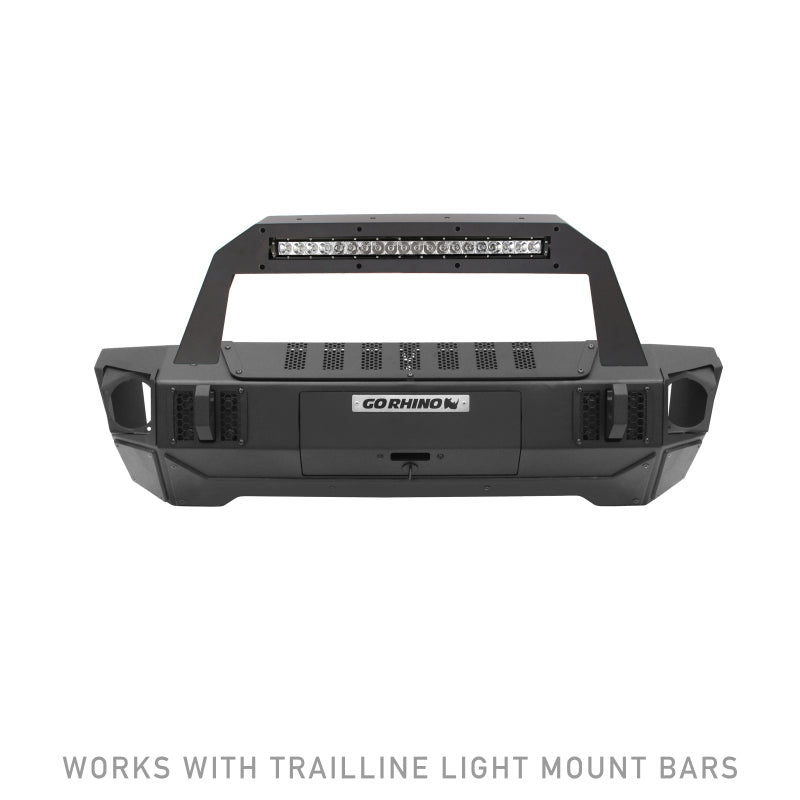 Load image into Gallery viewer, Go Rhino 07-20 Jeep Wrangler JL/JLU/JK/JKU/Gladiator JT Trailline Front Stubby Bumper
