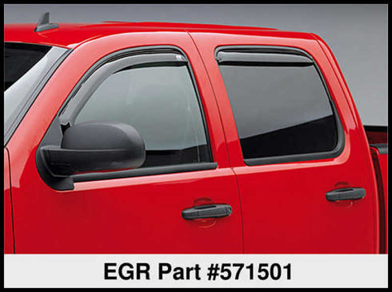 Load image into Gallery viewer, EGR 07+ Chev Silverado/GMC Sierra Ext Cab In-Channel Window Visors - Set of 4 (571501)
