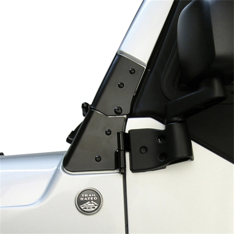 Load image into Gallery viewer, Rugged Ridge 97-06 Jeep Wrangler TJ Black Windshield Hinges
