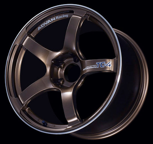 Advan TC4 17x7.5 +43 5x112 Umber Bronze Metallic and Ring Wheel