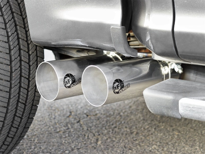 Load image into Gallery viewer, aFe Rebel Exhausts 3in SS Cat-Back 15-16 Ford F-150 EcoBoost V6 2.7/3.5L V8 5.0L w/ Polished Tips
