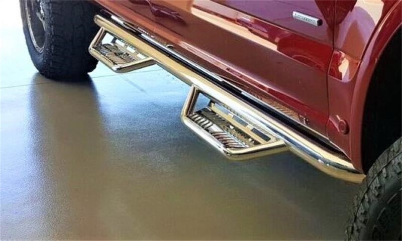 Load image into Gallery viewer, N-Fab Podium SS 07-17 Toyota Tundra Double Cab - Polished Stainless - 3in
