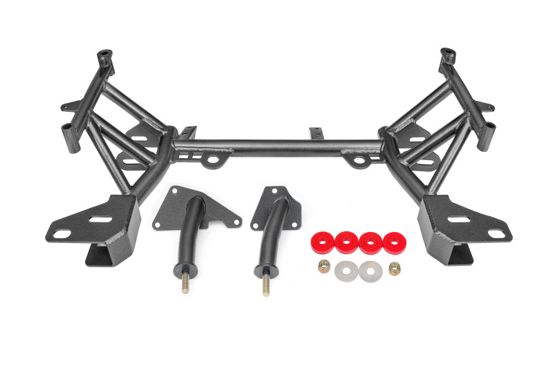 Load image into Gallery viewer, BMR 93-02 4th Gen F-Body K-Member LT1 Motor Mounts Pinto Rack Mounts Black Hammertone
