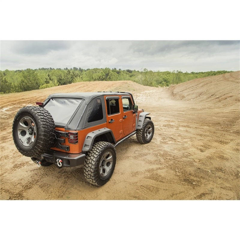 Load image into Gallery viewer, Rugged Ridge Bowless Soft Top Black Diamond 4-Door 07-18 Jeep Wrangler JK

