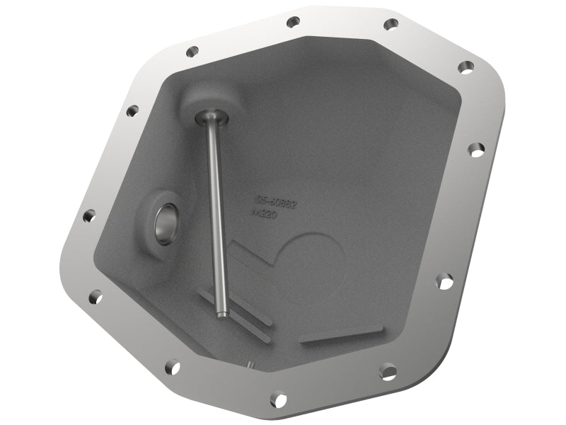 Load image into Gallery viewer, aFe Street Series Rear Differential Cover Black w/Machined Fins 20+ Jeep Gladiator JT (Dana M220)
