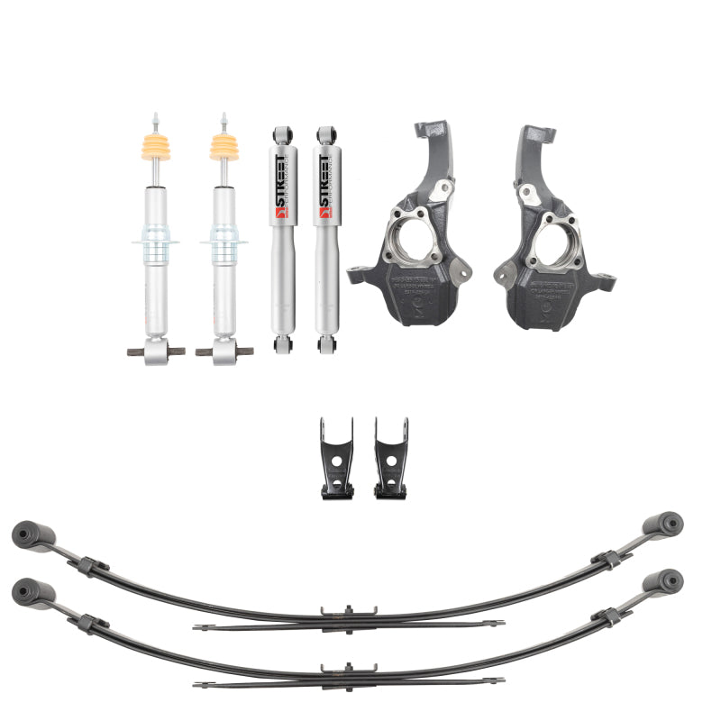 Load image into Gallery viewer, Belltech LOWERING KIT 2019+ GM Silverado/Sierra 1500 2WD/4WD -2-4in F / -4in R w/ Street Perf Shocks

