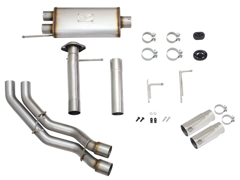 Load image into Gallery viewer, aFe Rebel Exhausts 3in SS Cat-Back 09-14 Ford F-150 4.6/5.0/5.4L w/ Polished Tips
