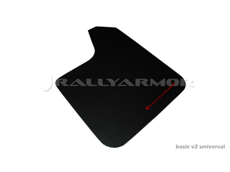 Load image into Gallery viewer, Rally Armor Universal Fit (No Hardware) Basic Black Mud Flap w/ Red Logo

