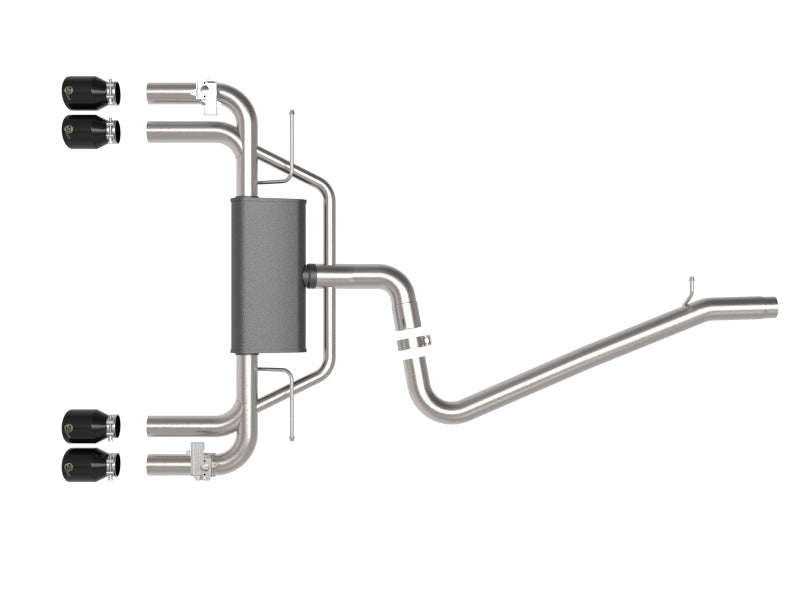 Load image into Gallery viewer, aFe MACHForce XP 3in-2.5in 304SS Exhaust Cat-Back 15-20 Audi S3 L4-2.0L (t) - Black Tips
