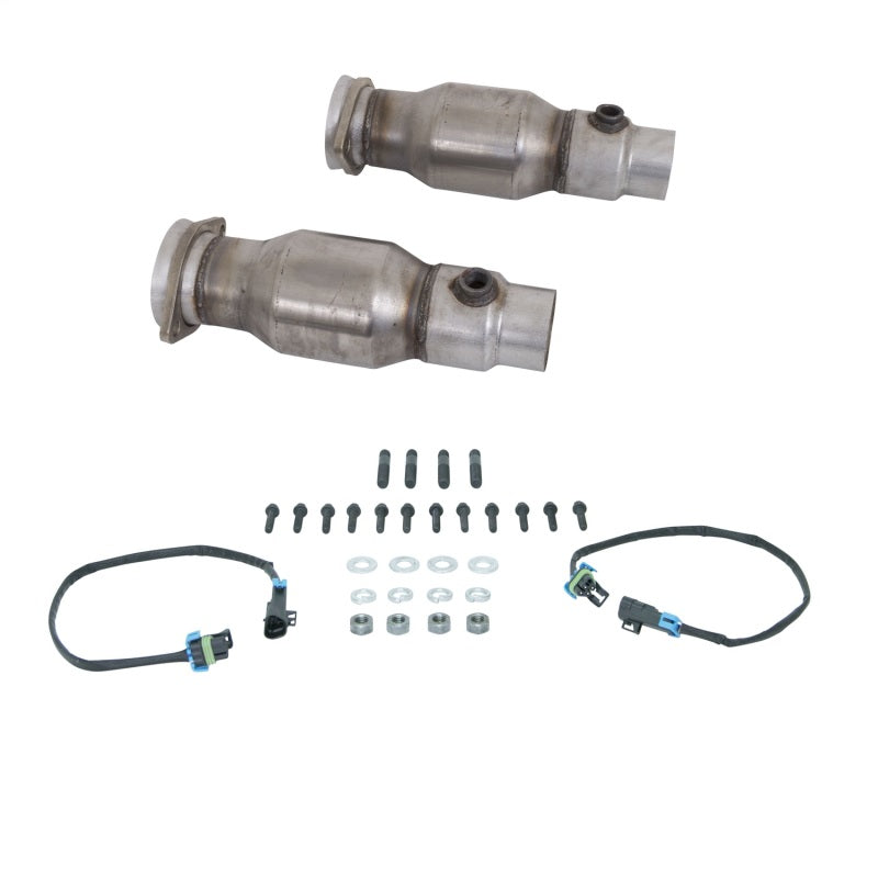 Load image into Gallery viewer, BBK 10-15 Camaro LS3 L99 Long Tube Exhaust Headers With Converters - 1-3/4 Chrome

