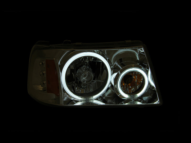 Load image into Gallery viewer, ANZO 2001-2011 Ford Ranger Projector Headlights w/ Halo Chrome (CCFL) 1 pc
