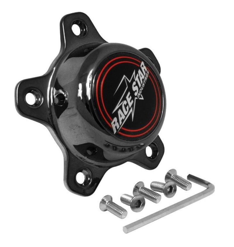 Load image into Gallery viewer, Race Star 5 Lug Cap Tall Plastic Dark Star (incl. Medallion &amp; Screws)
