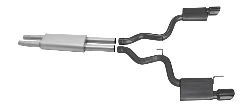 Load image into Gallery viewer, Gibson 15-17 Ford Mustang V6 3.7L 3in Cat-Back Dual Exhaust - Black Elite (Ceramic)

