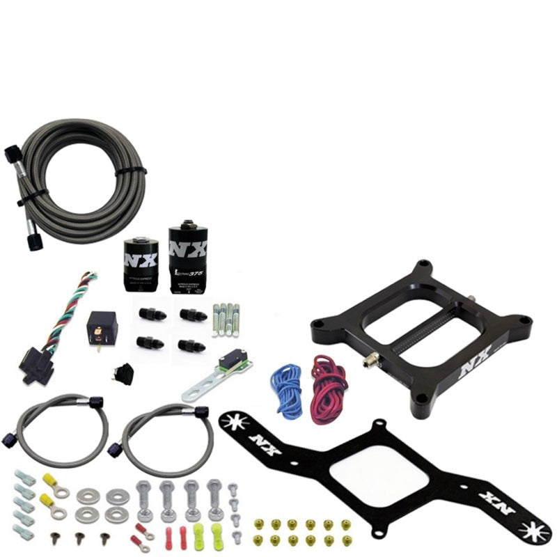 Load image into Gallery viewer, Nitrous Express 4150 RNC Conventional Nitrous Plate Kit w/.375in Solenoid w/o Bottle

