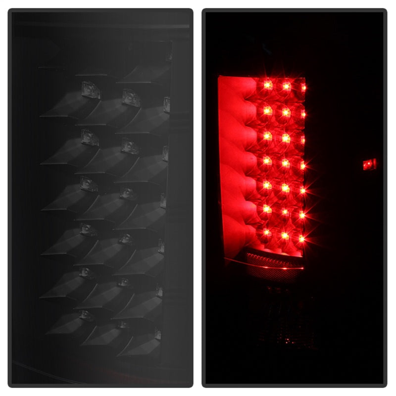 Load image into Gallery viewer, xTune Chevy Silverado 07-13 LED Tail Lights Black Smoke ALT-JH-CS07-LED-BKSM
