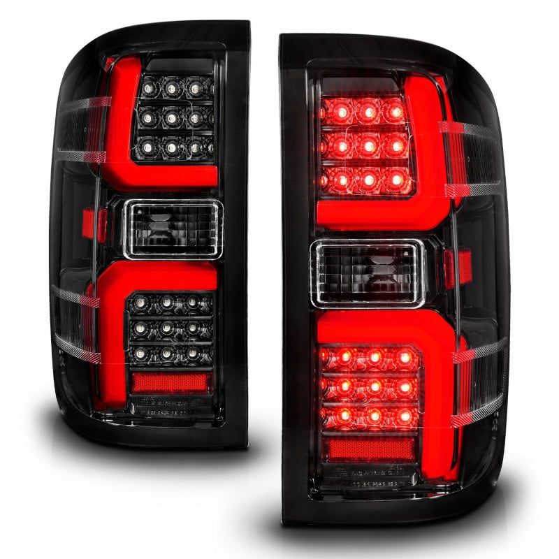 Load image into Gallery viewer, ANZO 15-19 Chevrolet Silverado 2500 HD/3500 HD LED Taillight w/ Sequential Black Housing/Clear Lens
