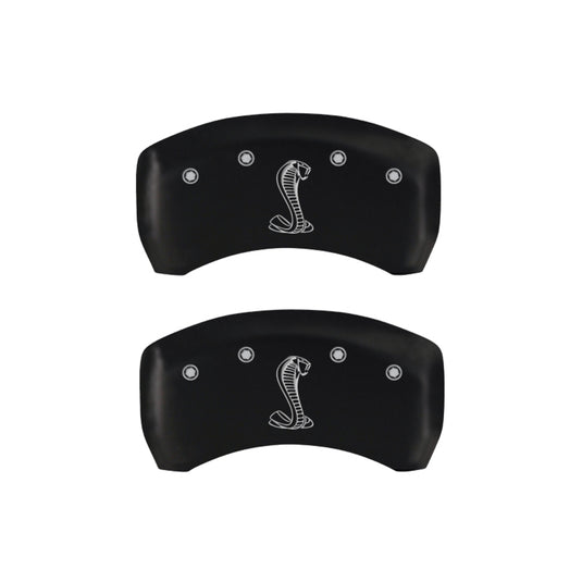 MGP 4 Caliper Covers Engraved Front & Rear Tiffany Snake Red finish silver ch