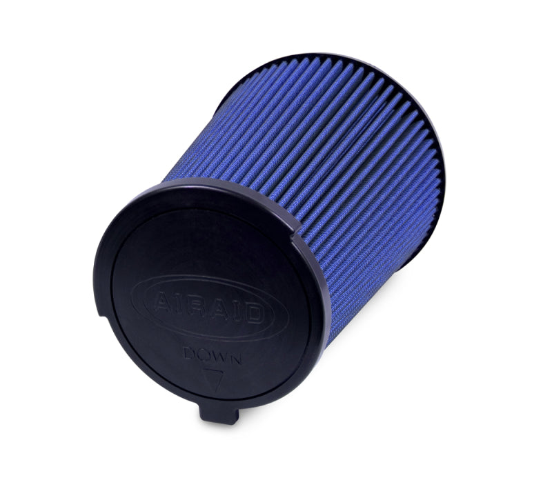 Load image into Gallery viewer, Airaid 10-14 Ford Mustang Shelby 5.4L Supercharged Direct Replacement Filter - Oiled / Blue Media
