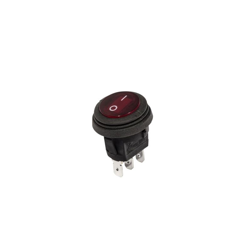 Load image into Gallery viewer, KC HiLiTES Illuminated LED 10A Round Rocker Light Switch - Red
