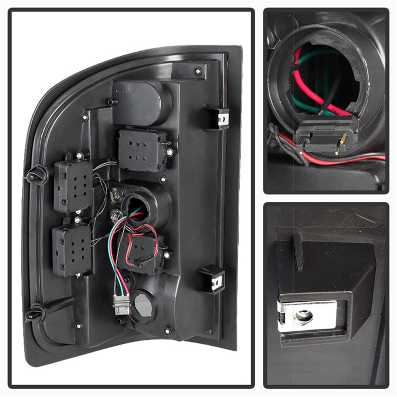 Load image into Gallery viewer, xTune Chevy Silverado 07-13 LED Tail Lights Black Smoke ALT-JH-CS07-LED-BKSM
