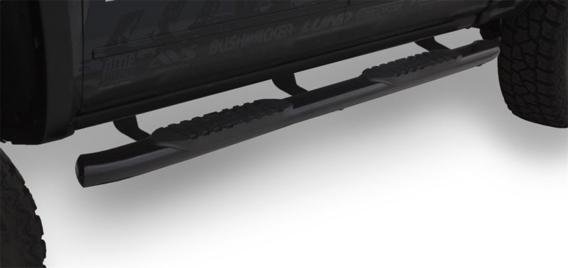 Load image into Gallery viewer, Lund 2019 Chevy Silverado 1500 Double Cab 5in Oval Curved Black SS Nerf Bars - Black
