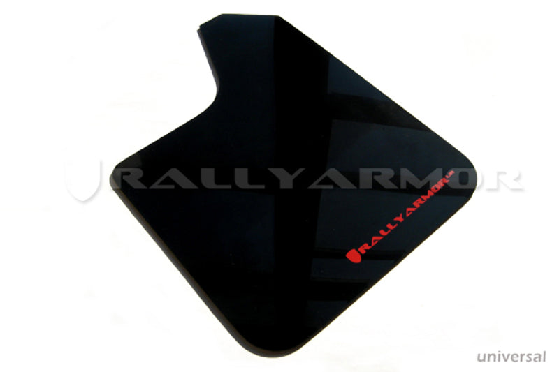 Load image into Gallery viewer, Rally Armor Universal Fit (No Hardware) Black UR Mud Flap w/ Red Logo

