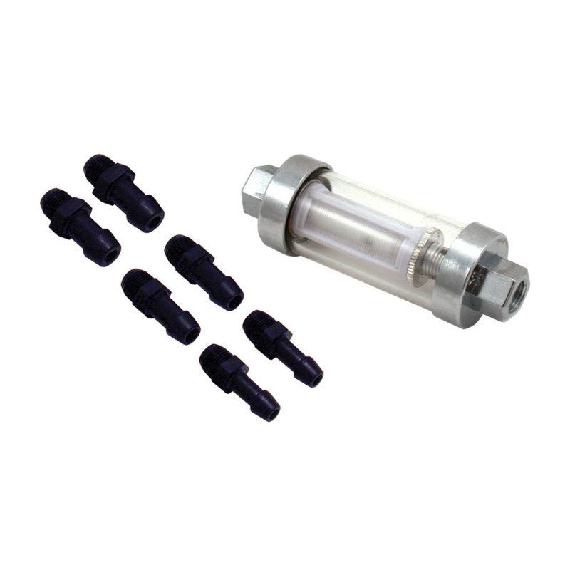 Load image into Gallery viewer, Spectre Premium Clearview Fuel Filter (Incl. 1/4in. / 5/16in. / 3/8in. Barb Fittings)
