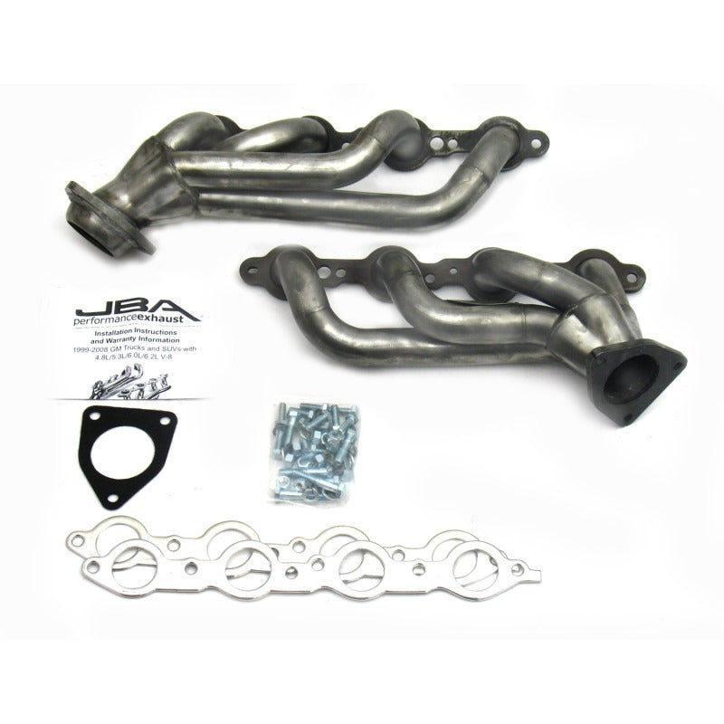 Load image into Gallery viewer, JBA 02-13 GM Truck 4.8L/5.3L LS Raw 409 Cat4Ward Header
