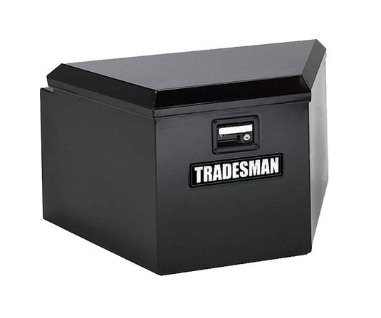 Tradesman Steel Trailer Tongue Storage Box (21in.) - Black
