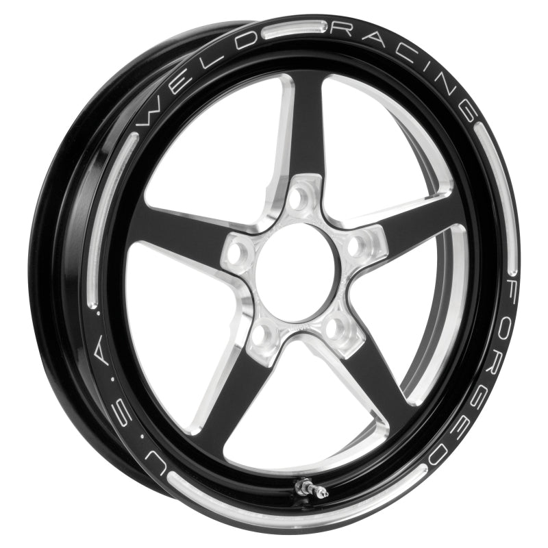 Load image into Gallery viewer, Weld Alumastar 1-Piece 15x3.5 / 5x4.5 BP / 1.75in. BS Black Wheel - Non-Beadlock
