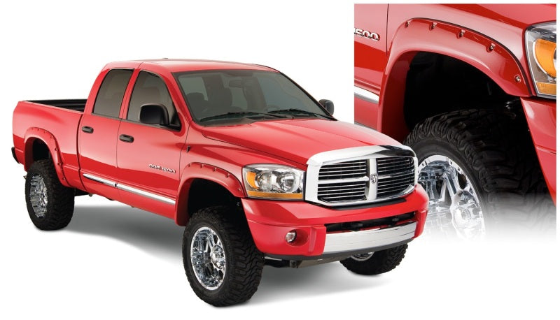 Load image into Gallery viewer, Bushwacker 02-08 Dodge Ram 1500 Fleetside Pocket Style Flares 4pc 75.9/76.3/97.9in Bed - Black
