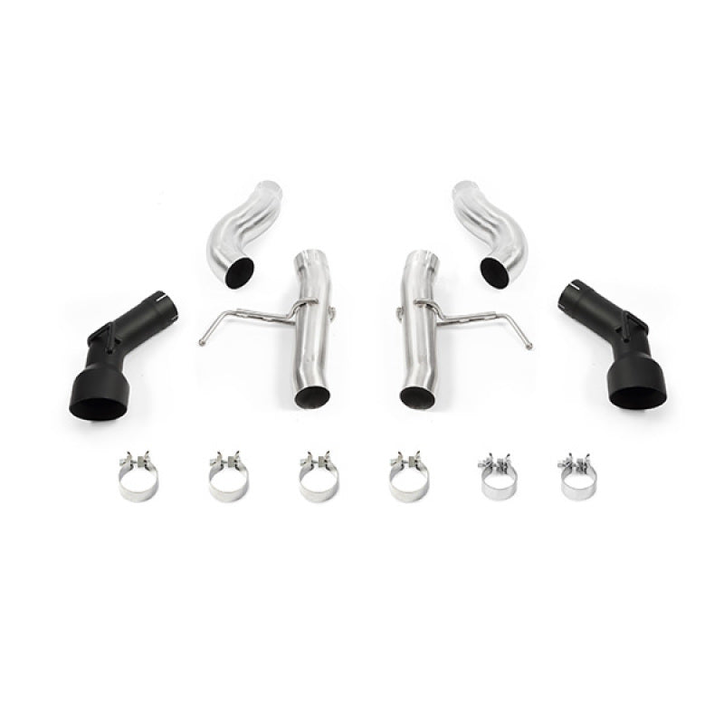 Load image into Gallery viewer, Mishimoto 2016+ Chevrolet Camaro 2.0T Dual-Tip Race Axle-Back Exhaust w/ Black Tips
