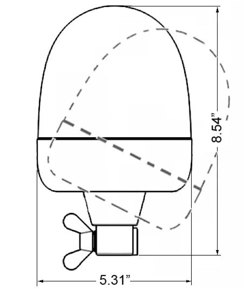 Load image into Gallery viewer, Hella Rota Compact 12V Amber Lens Beacon w/ Flexible Pole Mount
