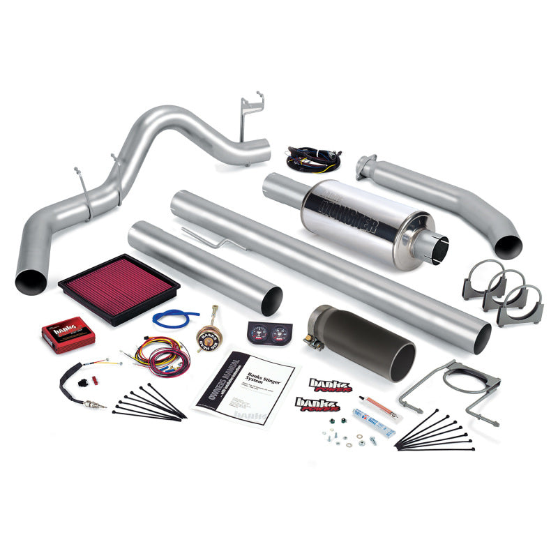 Load image into Gallery viewer, Banks Power 01 Dodge 5.9L 245Hp Ext Cab Stinger System - SS Single Exhaust w/ Chrome Tip
