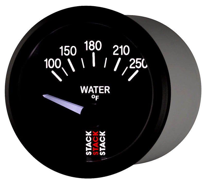 Load image into Gallery viewer, Autometer Stack 52mm 100-250 Deg F 1/8in NPTF Electric Water Temp Gauge - Black
