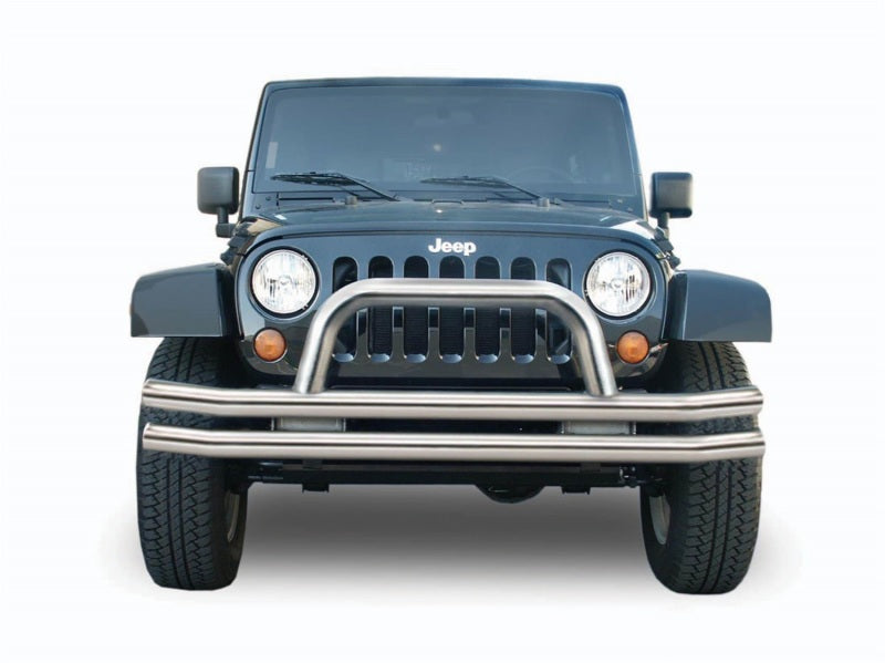 Load image into Gallery viewer, Rampage 1976-1983 Jeep CJ5 Double Tube Bumper Front - Stainless
