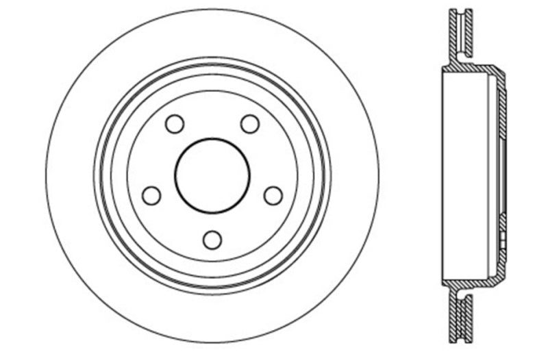 Load image into Gallery viewer, StopTech Slotted &amp; Drilled Sport Brake Rotor 11-15 Jeep Grand Cherokee (Excludes SRT8)
