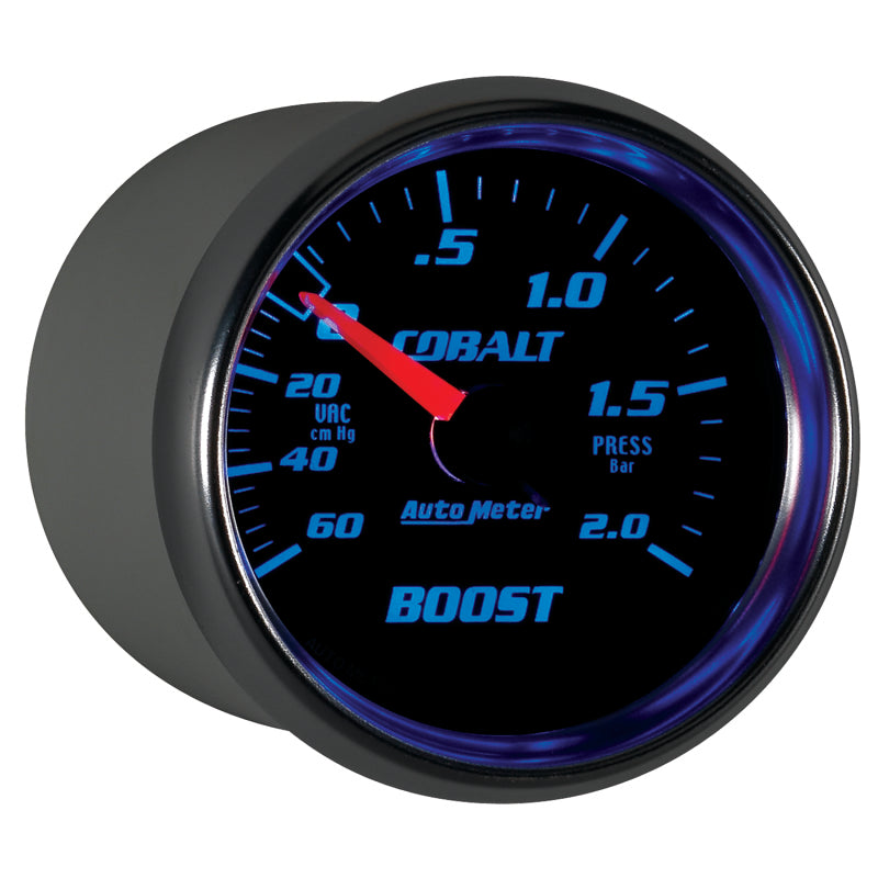 Load image into Gallery viewer, Autometer Cobalt 52mm 2 BAR Mechanical Boost Gauge

